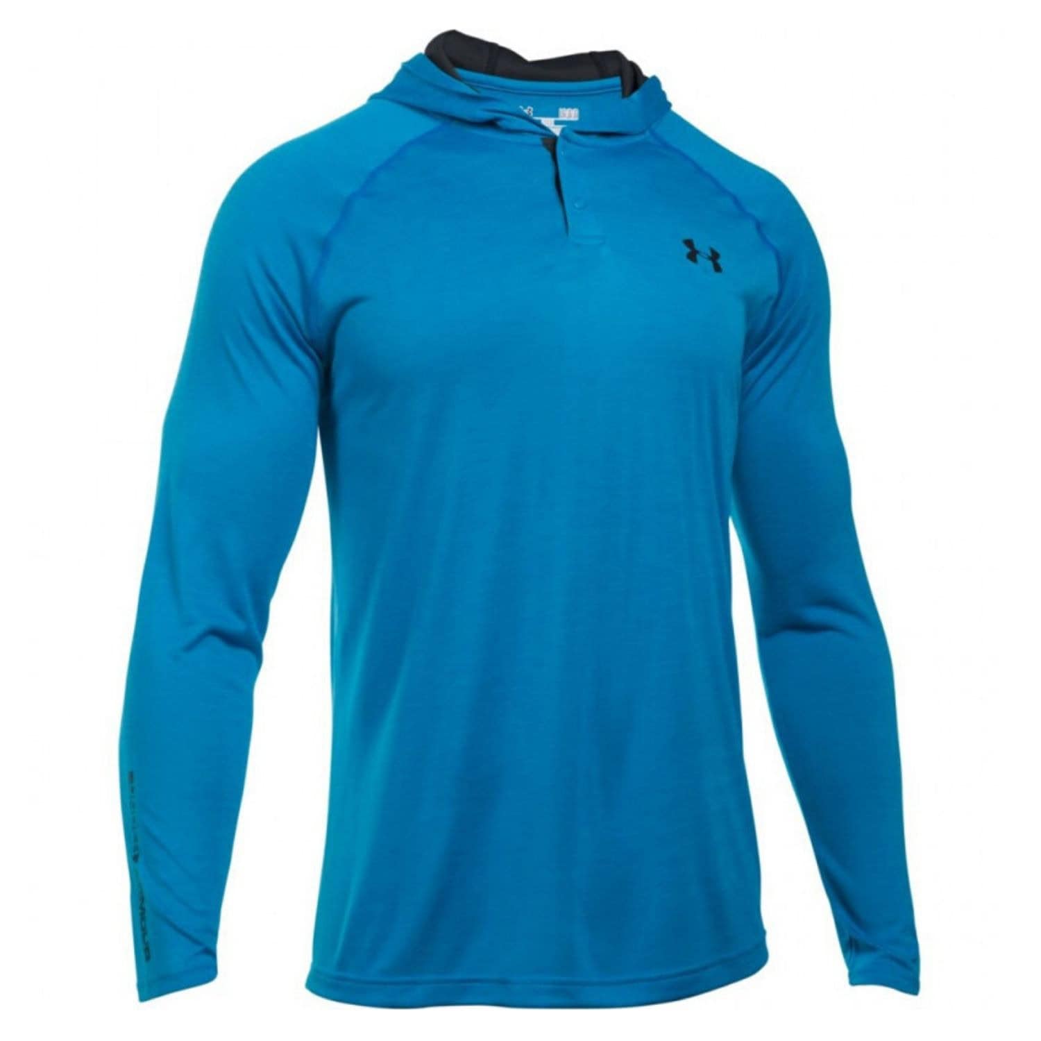 Mikina UNDER ARMOUR UA Tech Popover Henley Blue - Mikiny s kapucňou - 4