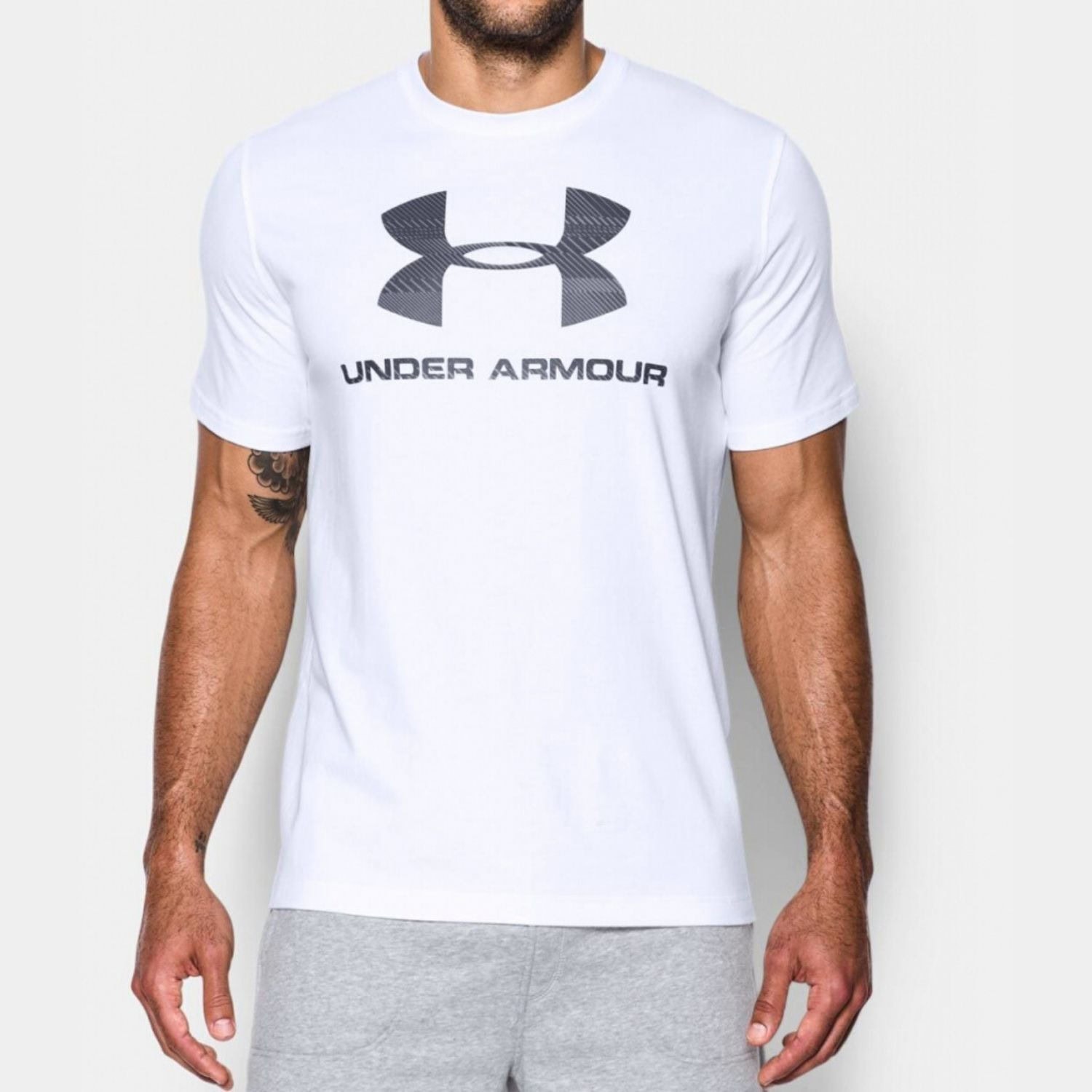 Tričko UNDER ARMOUR Sportstyle Logo White - OBLEČENIE - 1