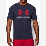 Tričko UNDER ARMOUR Sportstyle Logo Blue/Red