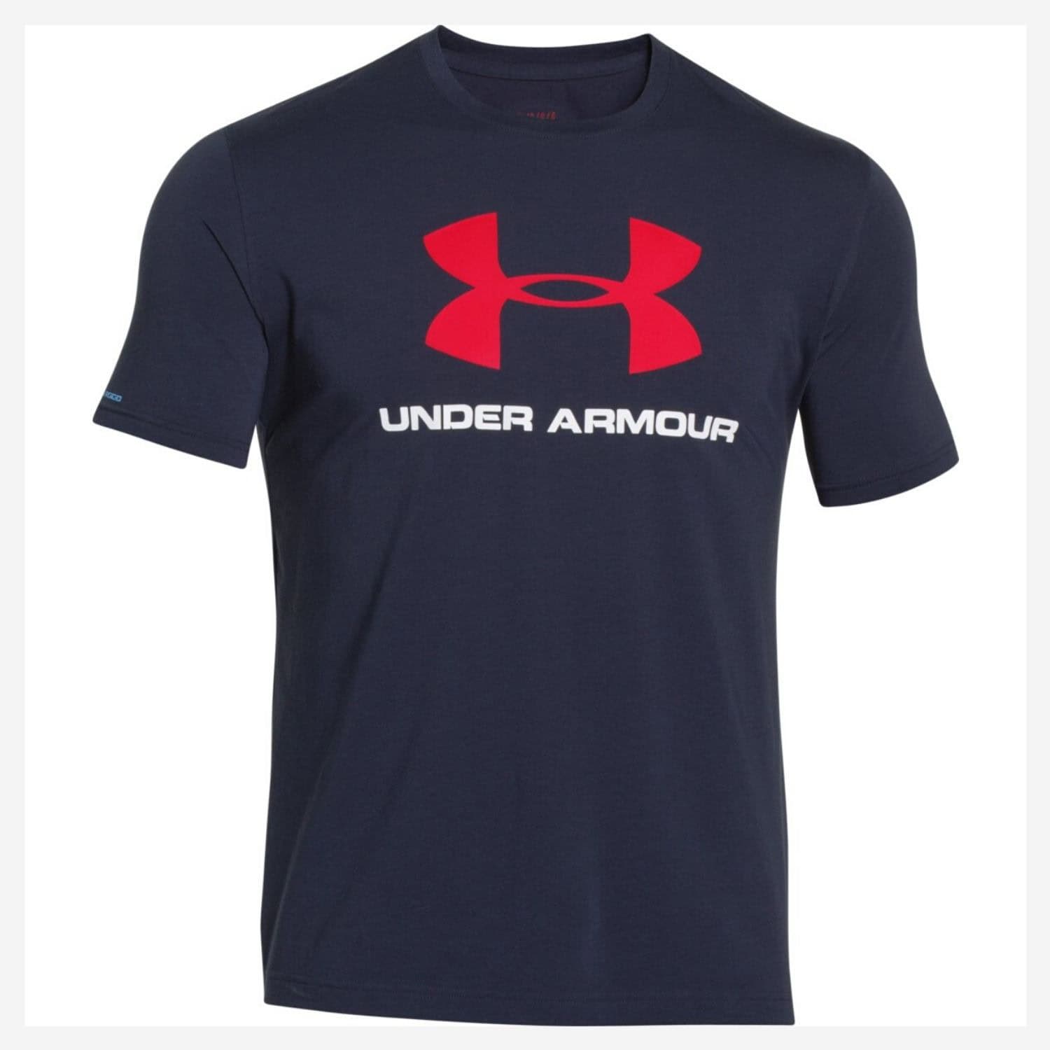 Tričko UNDER ARMOUR Sportstyle Logo Blue/Red - OBLEČENIE - 3