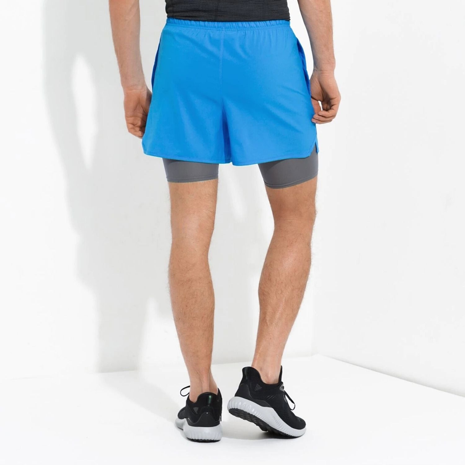 Šortky UNDER ARMOUR Qualifier 2-in-1 Short Blue/Grey - Kraťasy & Šortky - 2