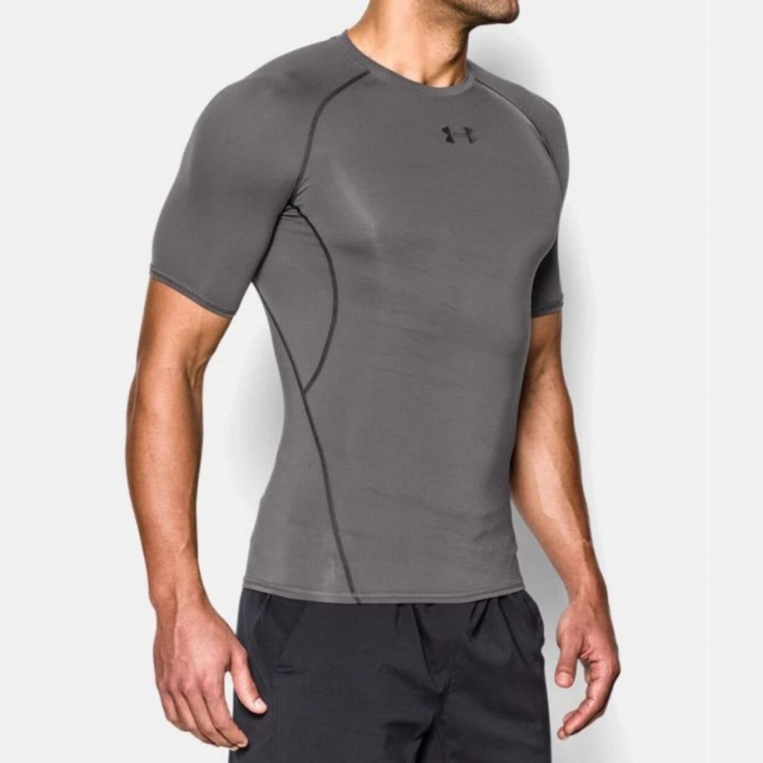 Kompresné tričko UNDER ARMOUR HG Armour SS Grey/Black - OBLEČENIE - 3
