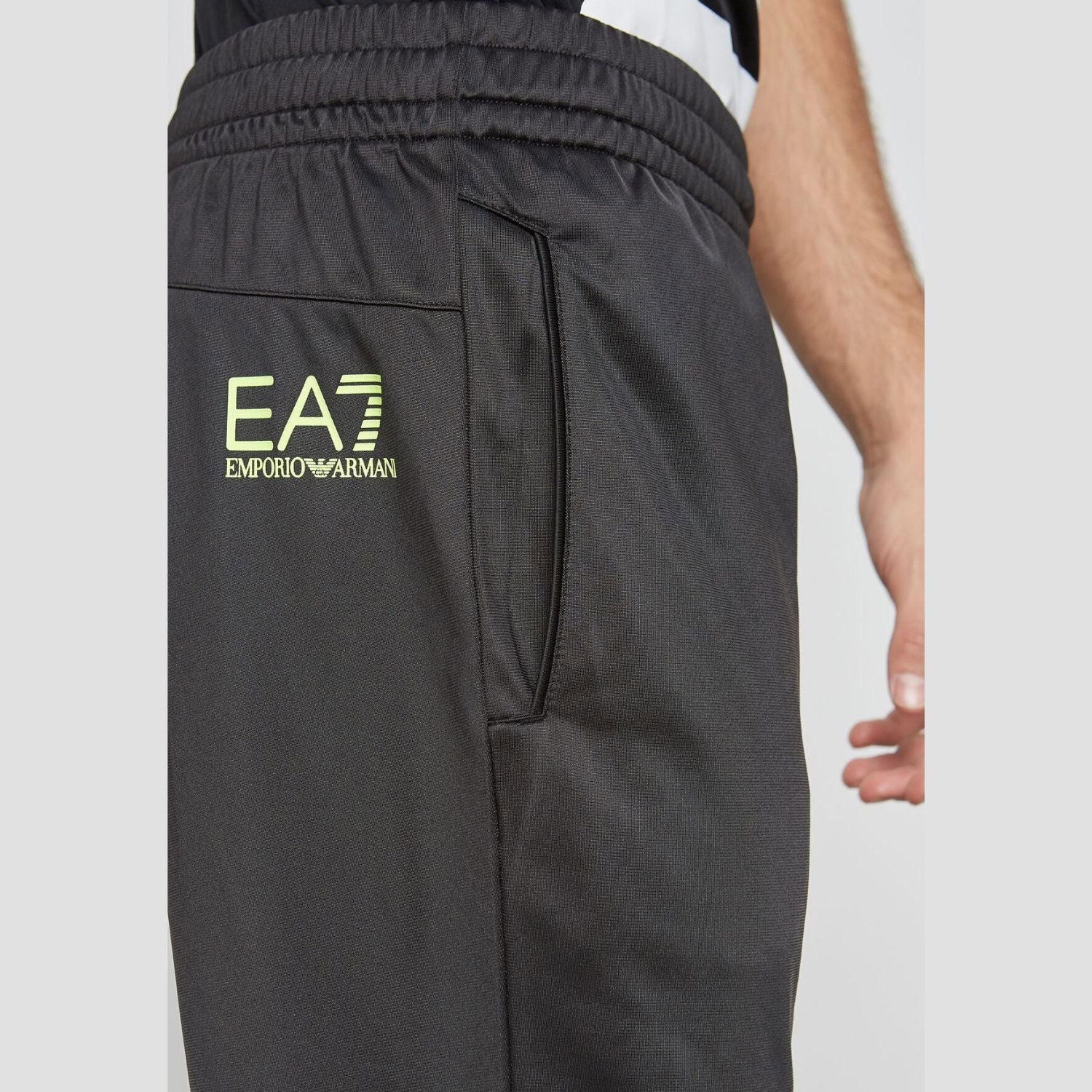 Tepláky EMPORIO ARMANI EA7 Man Jersey Trousers Black - Tepláky - 4