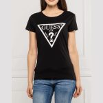 Dámske tričko GUESS Black/White