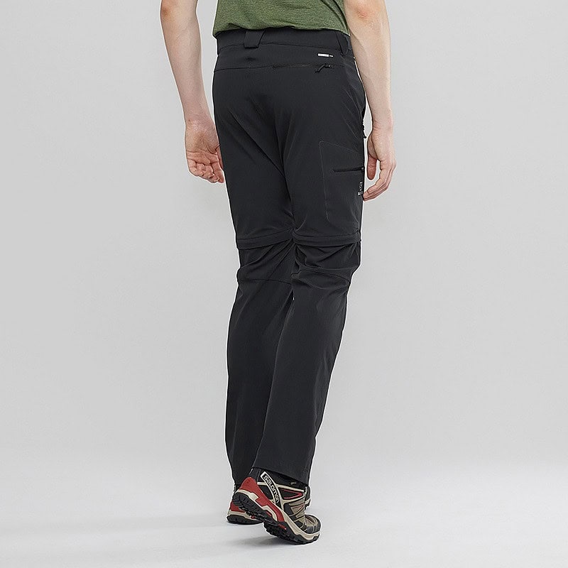 Nohavice SALOMON Wayfarer Straight ZIP PAN Black - Turistické nohavice - 2