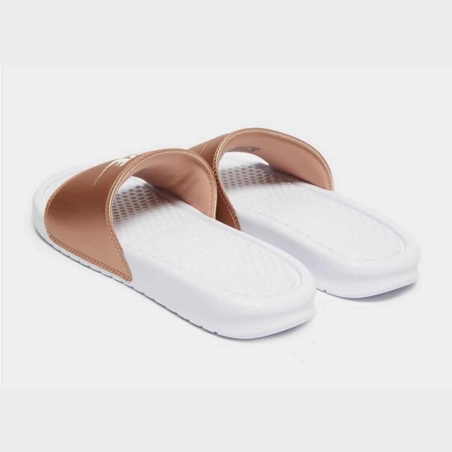 Šľapky NIKE Benassi JDI White/Bronze - Šľapky a sandále - 3