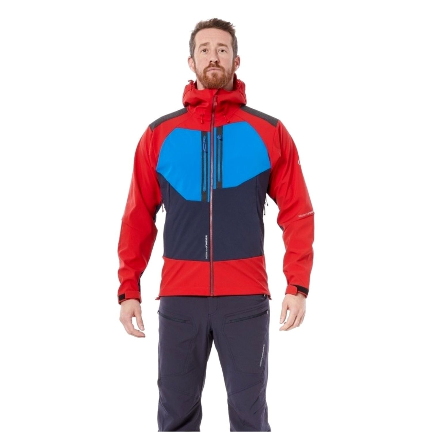Bunda NORTHFINDER Yxont Blue/Red - Bundy na bežky a skialp - 1