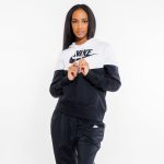 Mikina NIKE Sportswear Heritage Fleece Black/White