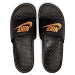 Šlapky NIKE Benassi JDI Black/Metallic Gold