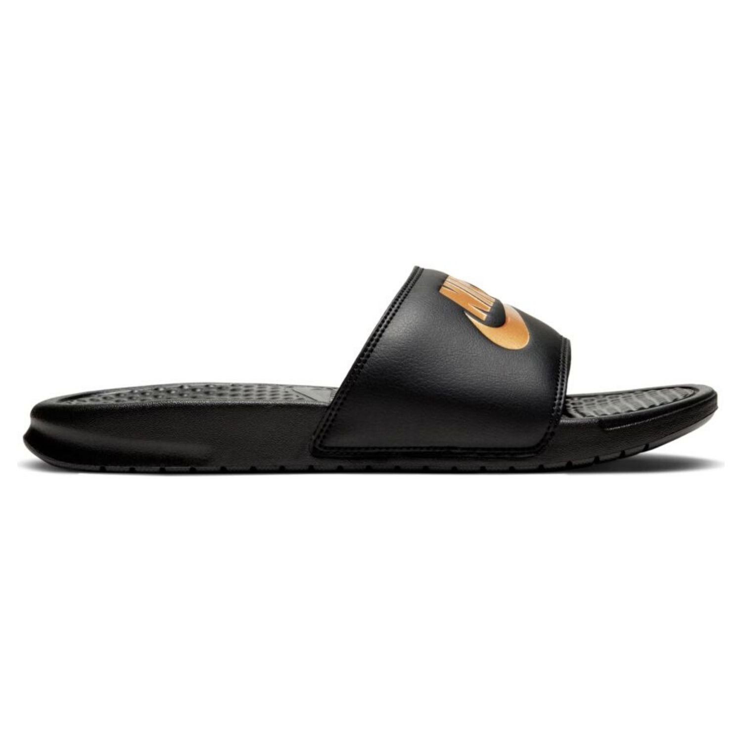 Šlapky NIKE Benassi JDI Black/Metallic Gold - Šľapky a sandále - 2