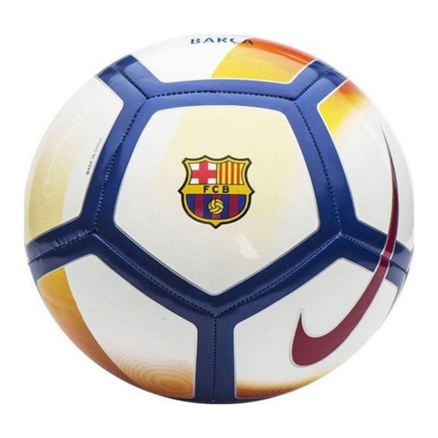 Futbalová lopta NIKE FCB White/Red - Lopty - 1