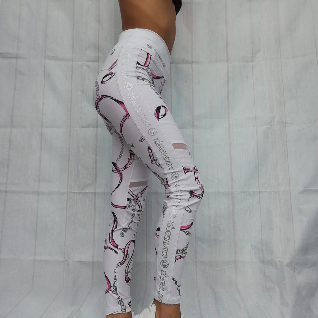 Legíny SPORTALM Flush Printed White - Legíny - 1
