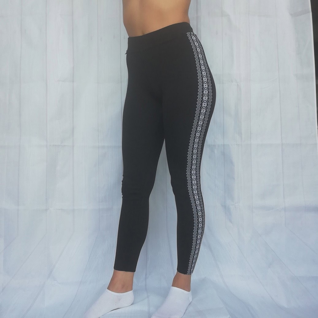 Zimné legíny NEWLAND Lady Leggings White/Black - Legíny - 2