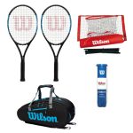 Tenisový set WILSON Ultra Power PRO 105 + Vak Ultra 9pack + Sieť Starter EZ Tennis Net + Loptičky Ultra Club All Court
