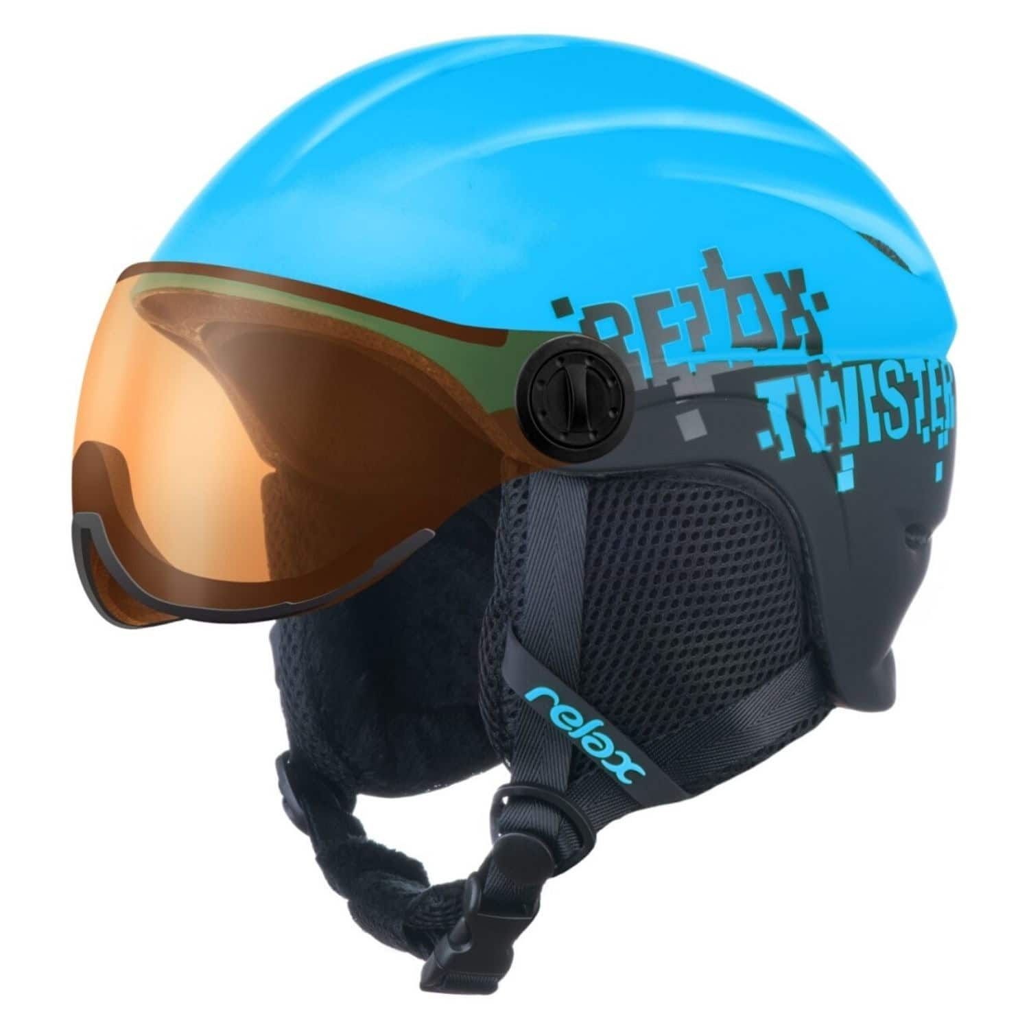 Lyžiarska prilba RELAX Twister Visor Matt Blue - Detské prilby - 1