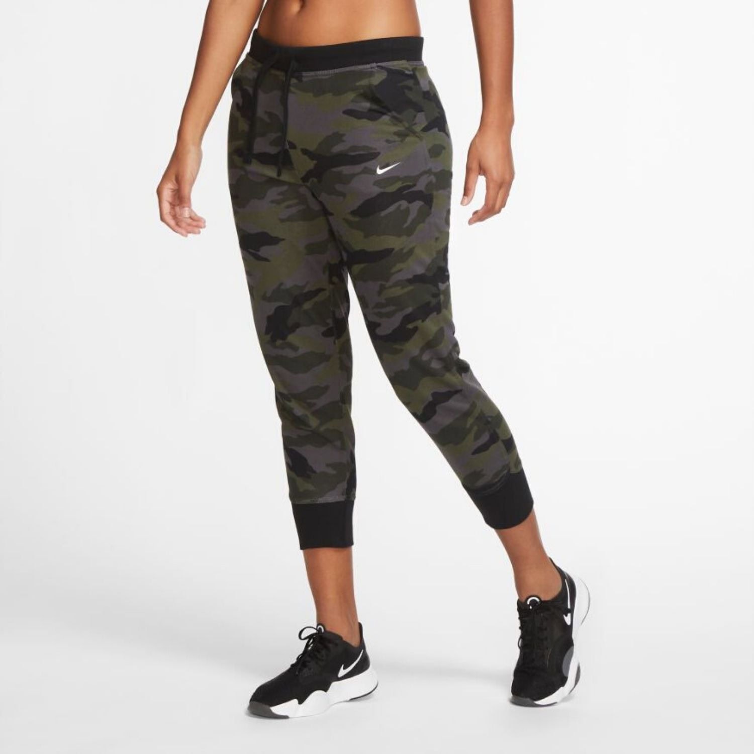 Tepláky NIKE Dry Get Fit FC 7/8 Thunder Grey / White - Tepláky - 1