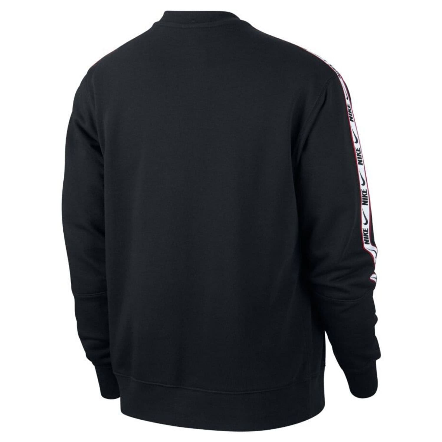 Mikina NIKE M NSW Repeat Crew FT Black - Mikiny bez kapucne - 3