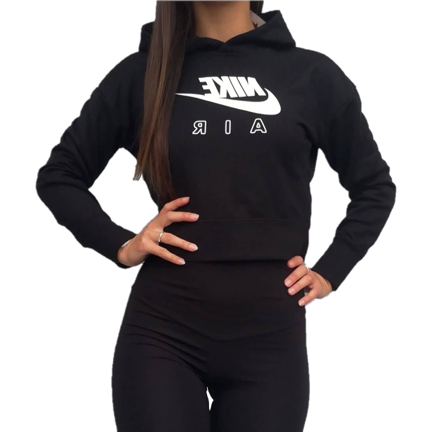 Mikina NIKE Air Black/White - Mikiny s kapucňou - 1