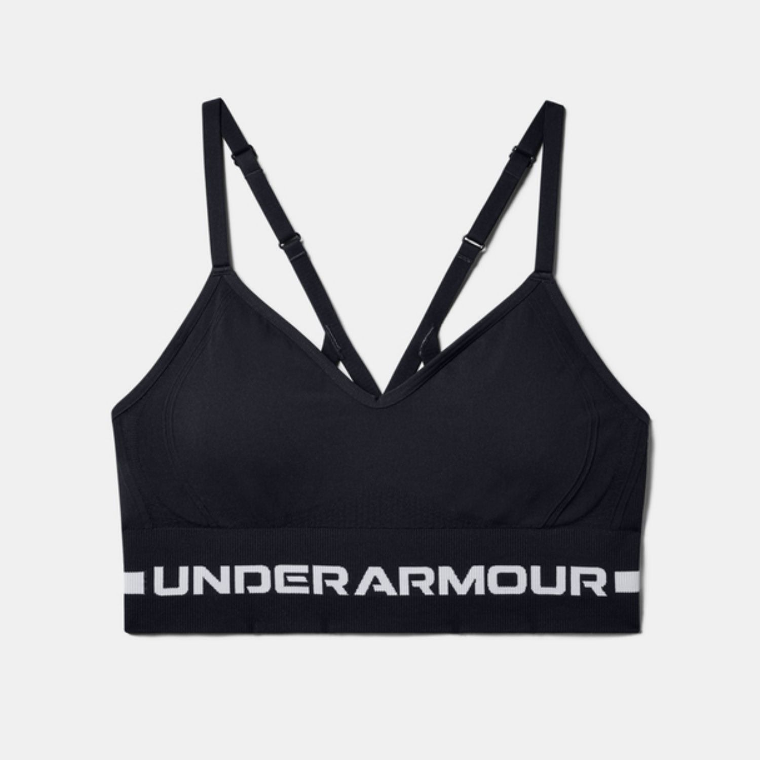 Podprsenka UNDER ARMOUR Bra Seamless Low Long Black - Športové podprsenky - 3