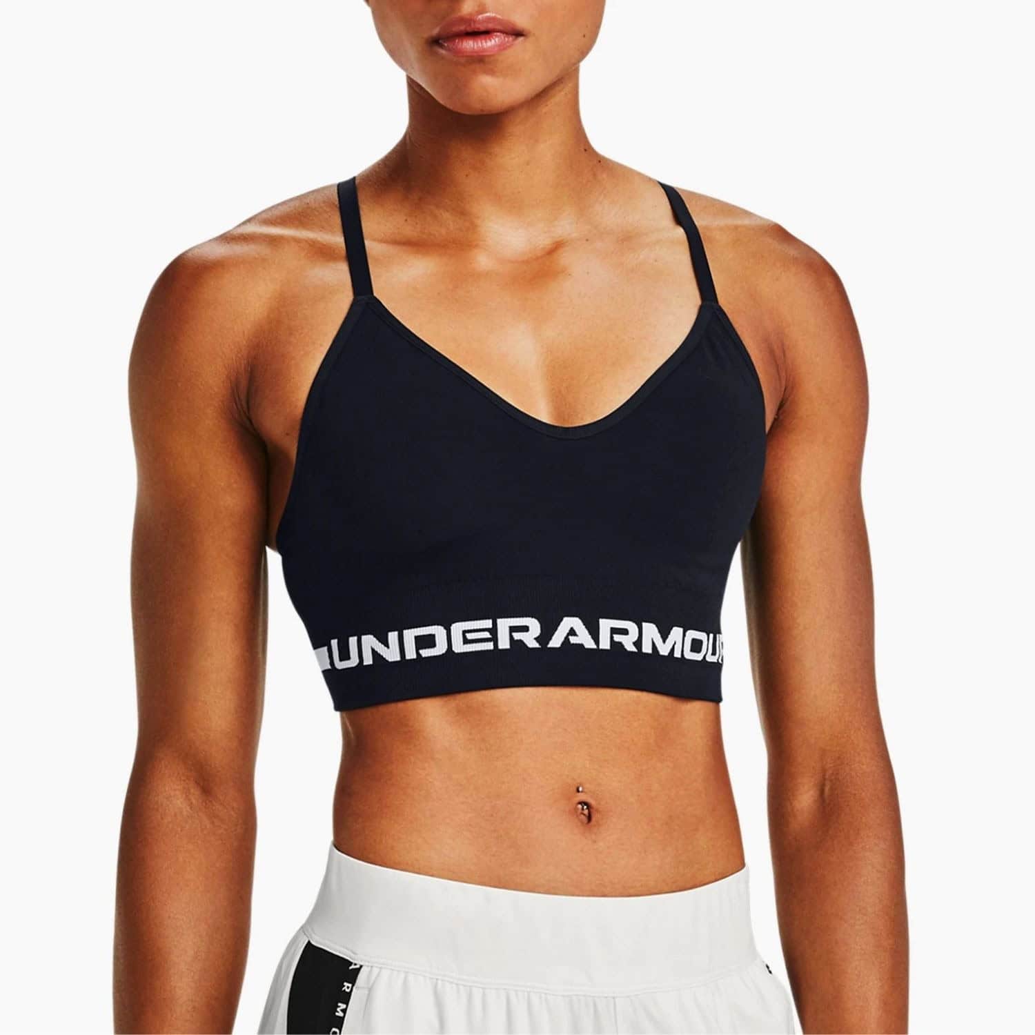 Podprsenka UNDER ARMOUR Bra Seamless Low Long Black - Športové podprsenky - 1