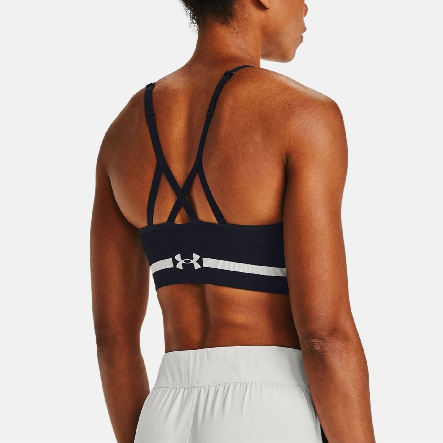Podprsenka UNDER ARMOUR Bra Seamless Low Long Black - Športové podprsenky - 2