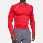 Kompresné tričko UNDER ARMOUR HG Armour LS Red