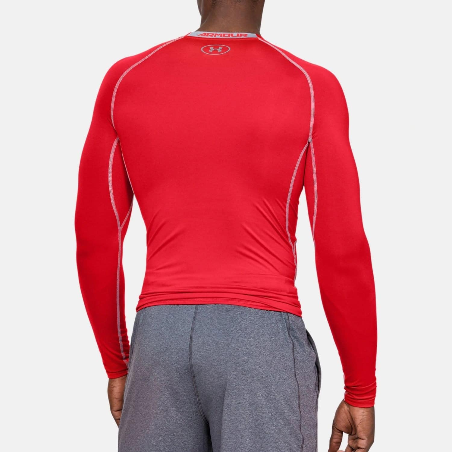 Kompresné tričko UNDER ARMOUR HG Armour LS Red - OBLEČENIE - 2