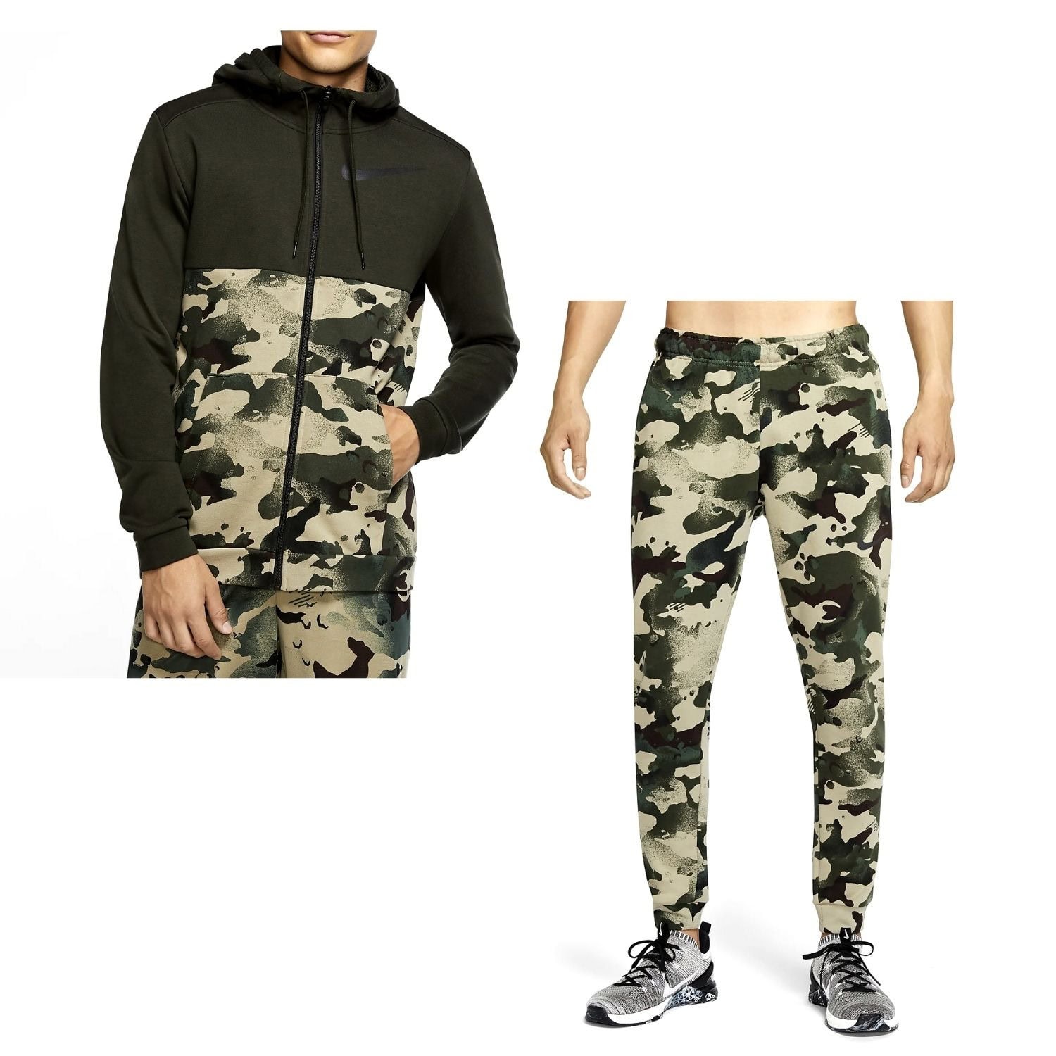 Tepláková súprava NIKE M NK Dry FZ FA Camo - Teplákové súpravy - 1