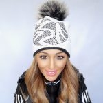 Čiapka SPORTALM Bling s brmbolcom z pravej kožušiny