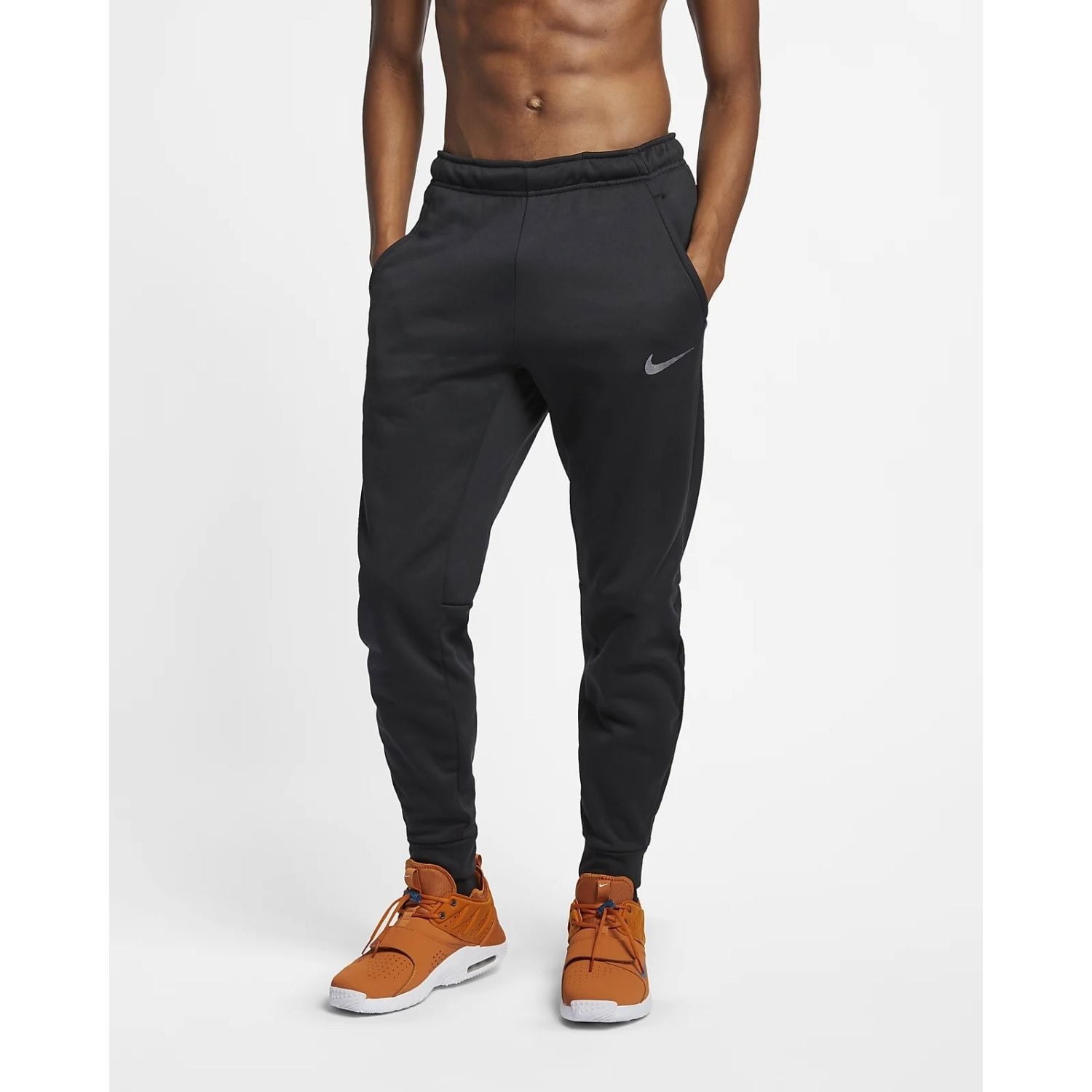 Tepláky NIKE Therma Taper Black - Tepláky - 1