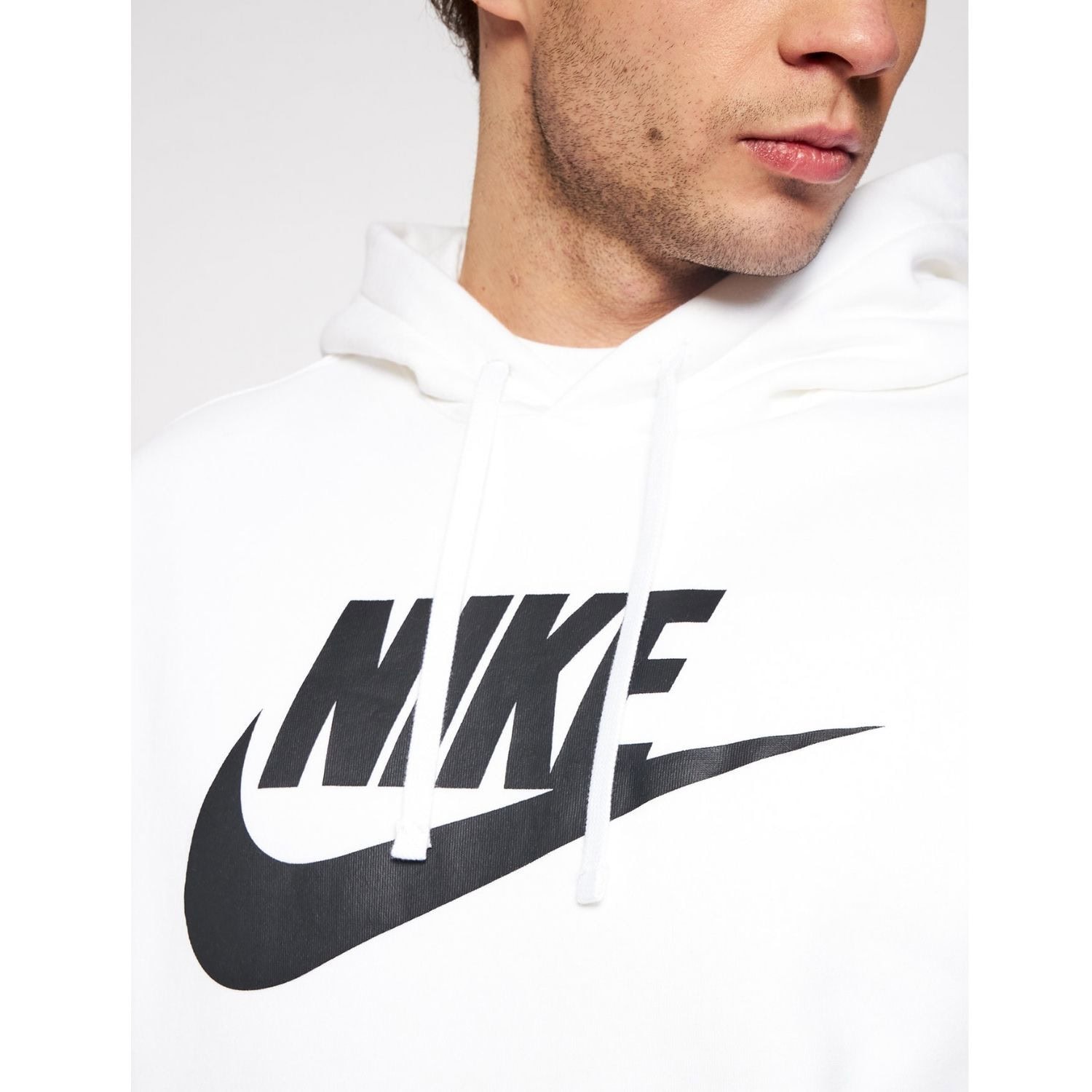 Mikina NIKE M NSW Club Hoodie PO BB GX White - Mikiny s kapucňou - 3