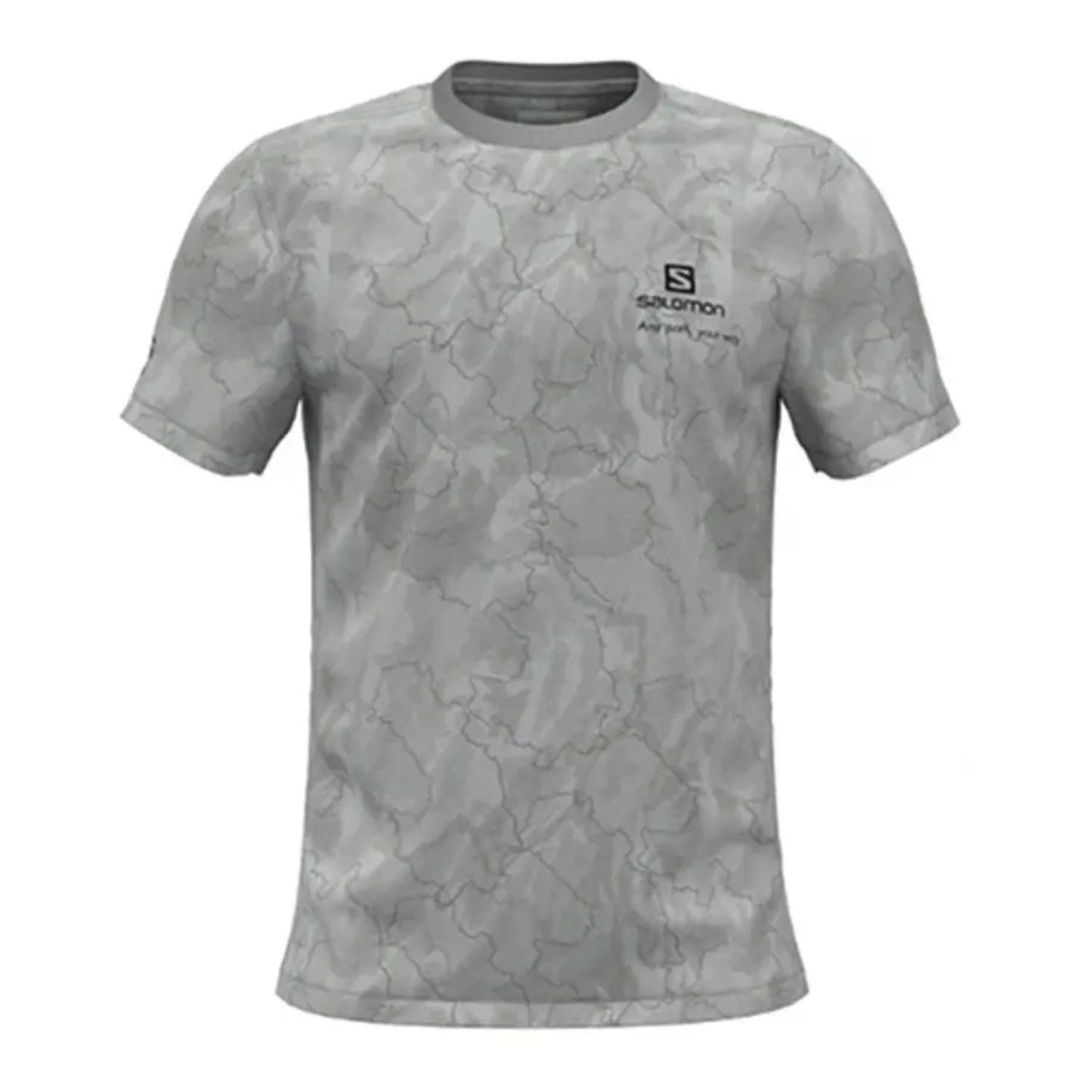 Tričko SALOMON Graphic Camo Grey - Lyžiarske oblečenie SALOMON - 1