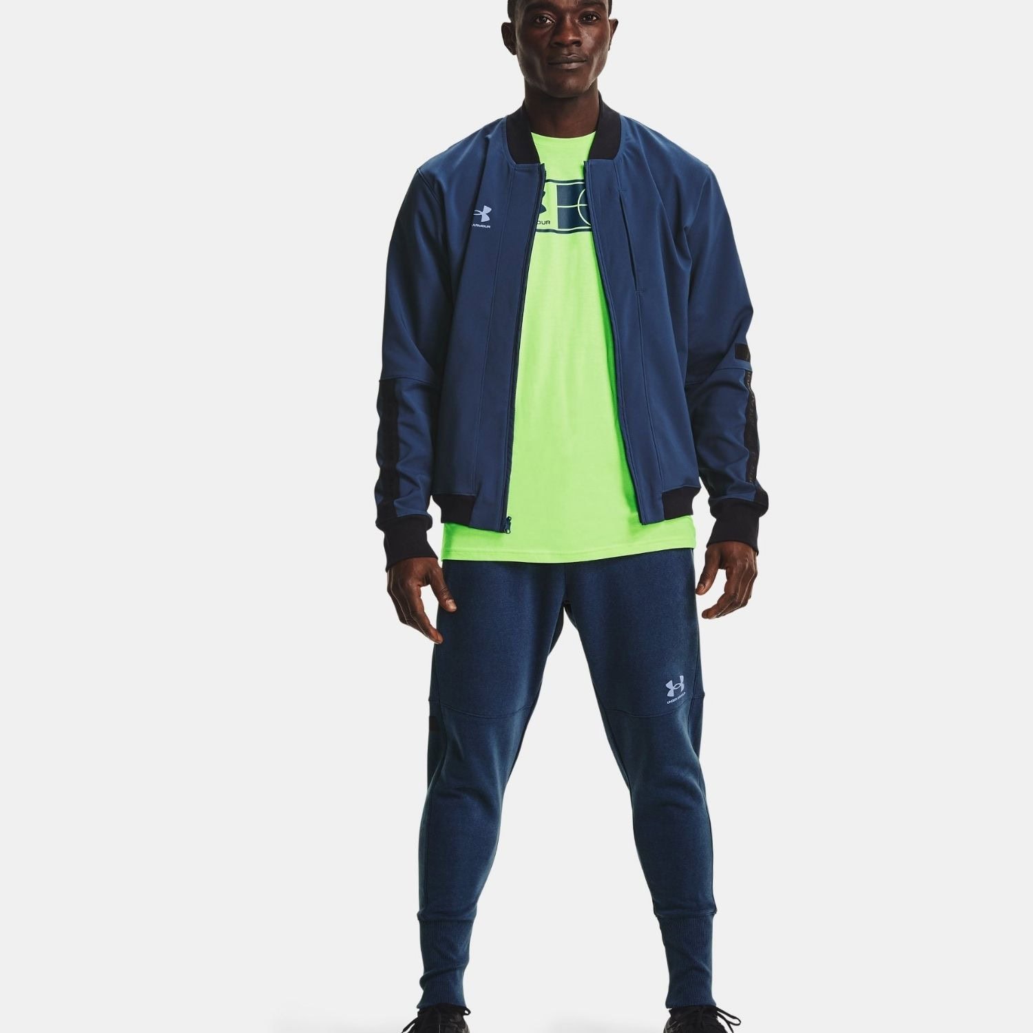 Bunda UNDER ARMOUR  Accelerate Bomber Jacket Blue - Bundy & Vesty - 1