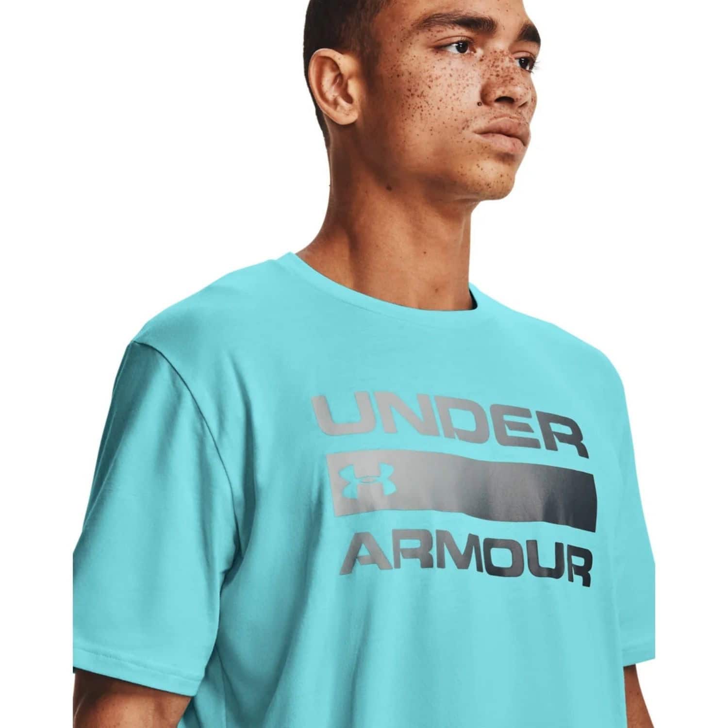 Tričko UNDER ARMOUR Team Issue Wordmark SS Blue - OBLEČENIE - 2