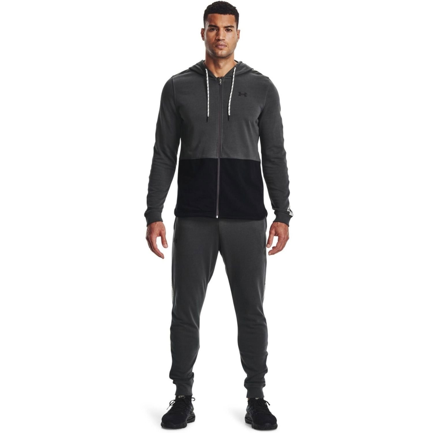 Mikina UNDER ARMOUR Rival Terry Full Zip Grey - Mikiny s kapucňou - 3