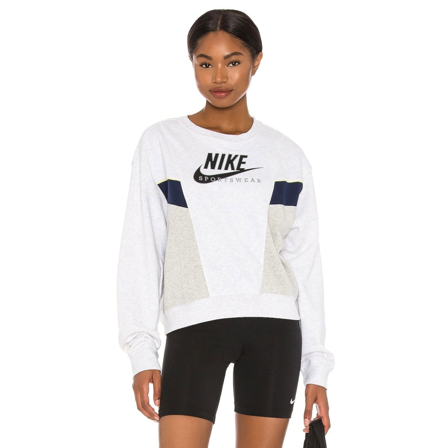 Mikina NIKE Sportswear Heritage Women Grey - Mikiny bez kapucne - 1
