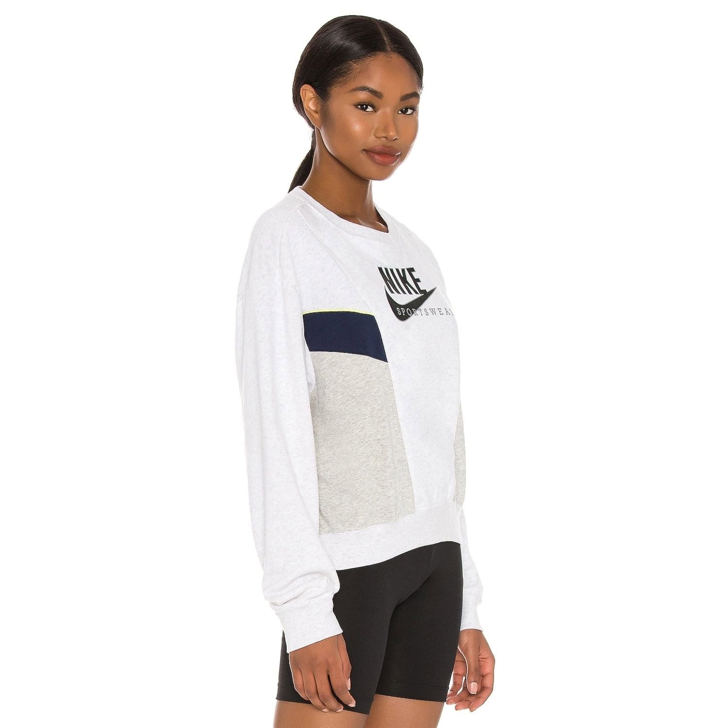 Mikina NIKE Sportswear Heritage Women Grey - Mikiny bez kapucne - 2
