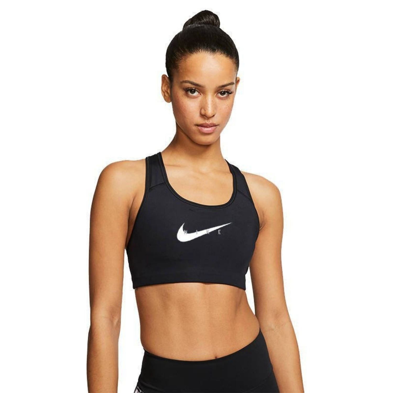 Športová podprsenka NIKE Swoosh Pack Graphic Women Black - Športové podprsenky - 1