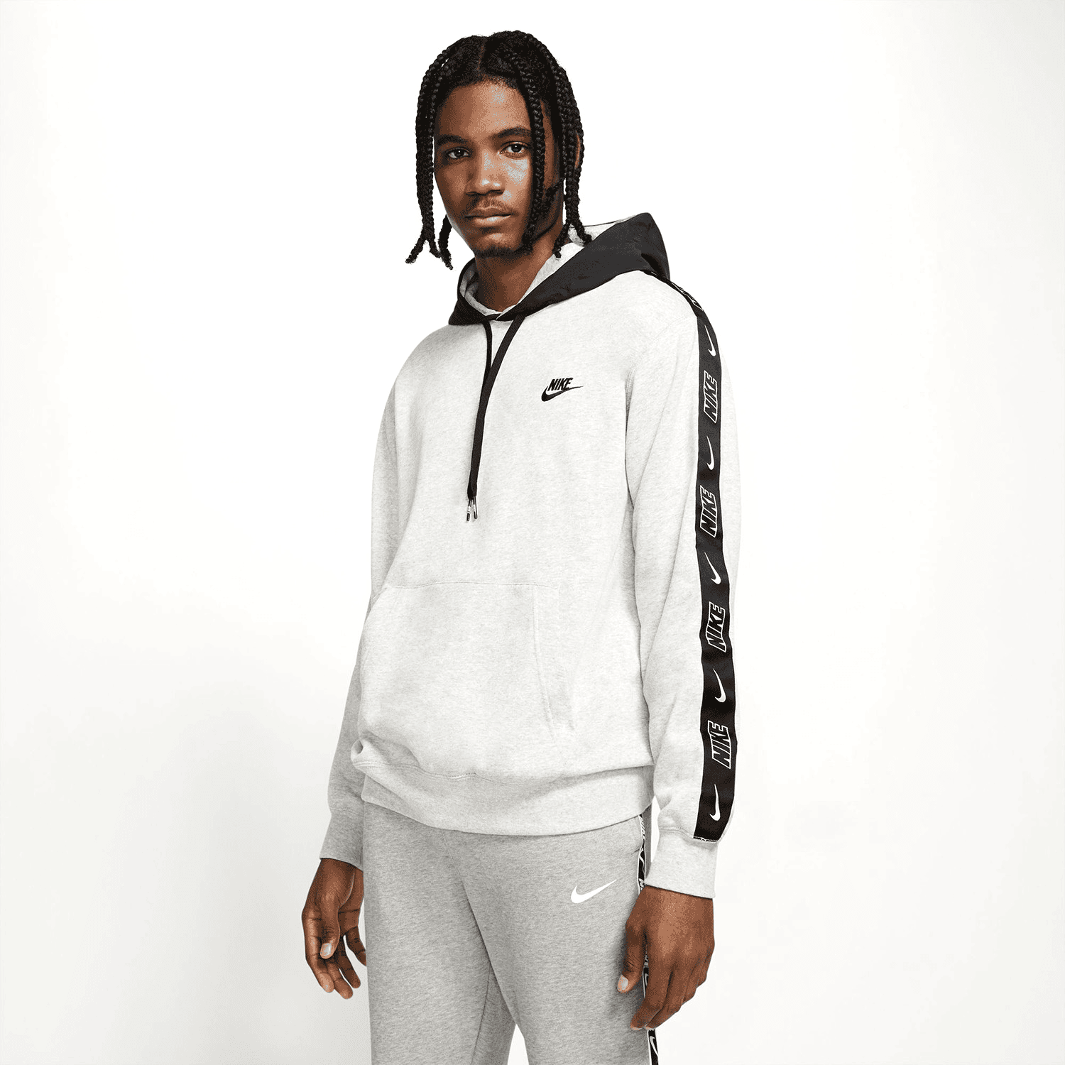 Mikina NIKE Sportswear Men's French-T Grey - Mikiny s kapucňou - 1