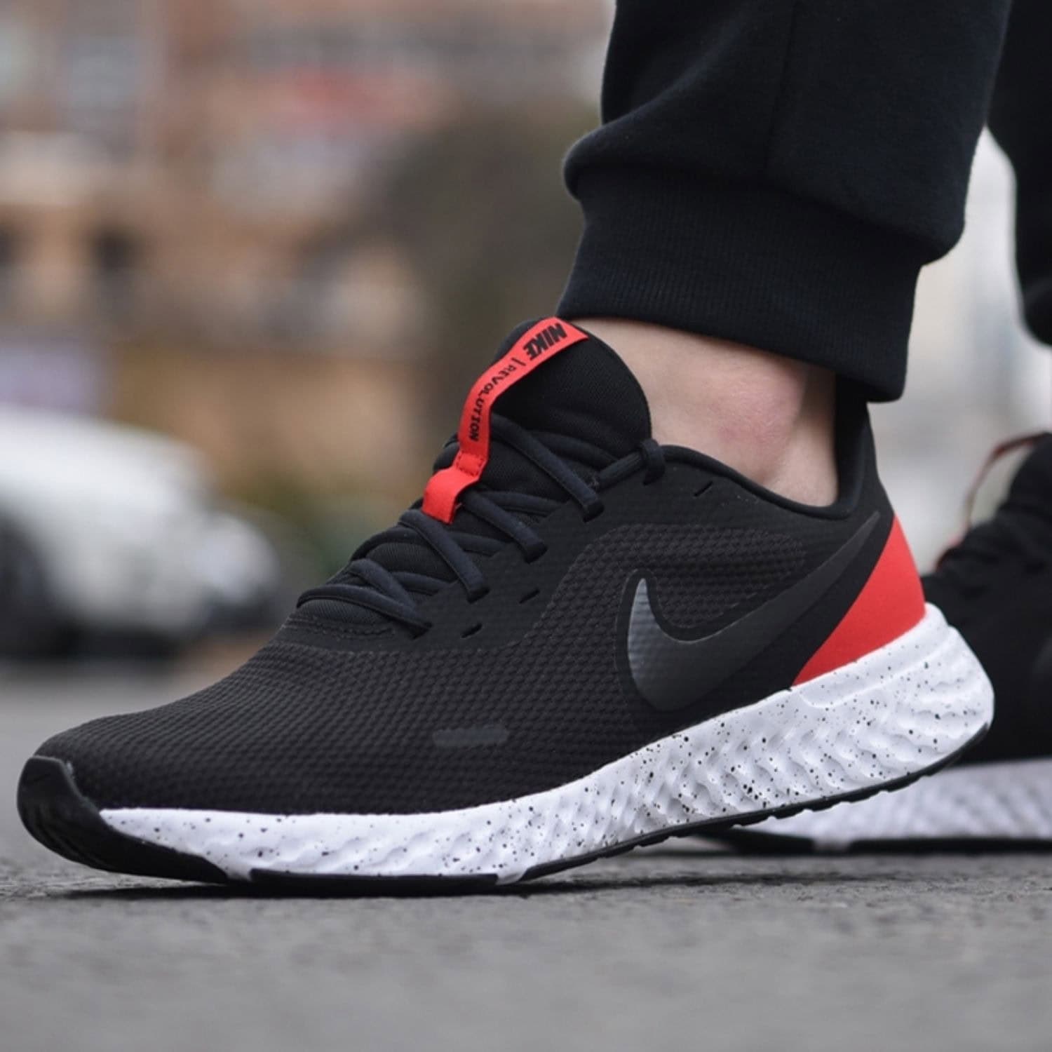 Tenisky NIKE Revolution 5 Black/Red - Športová obuv - 3