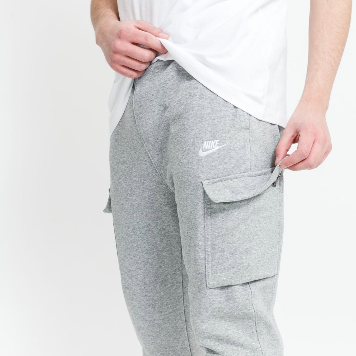 Tepláky NIKE Sportswear Club French Grey - Tepláky - 4