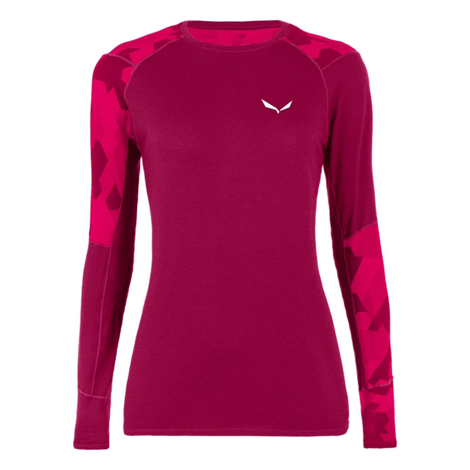 Merino tričko SALEWA Cristallo Warm W Red - Dámske oblečenie - 1