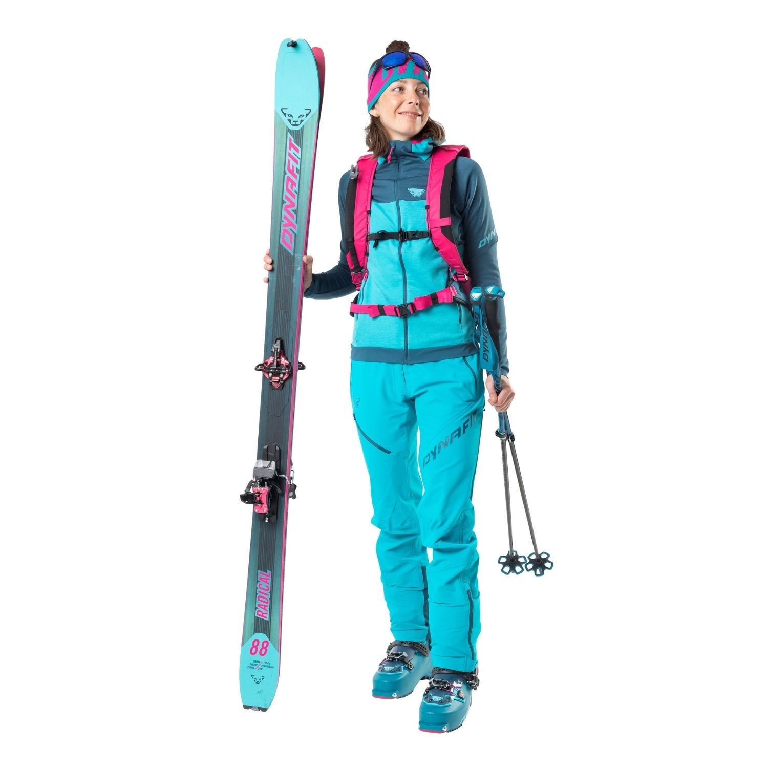 Nohavice DYNAFIT Mercury 2 Dynastretch Pants W Ocean - Nohavice na bežky a skialp - 2