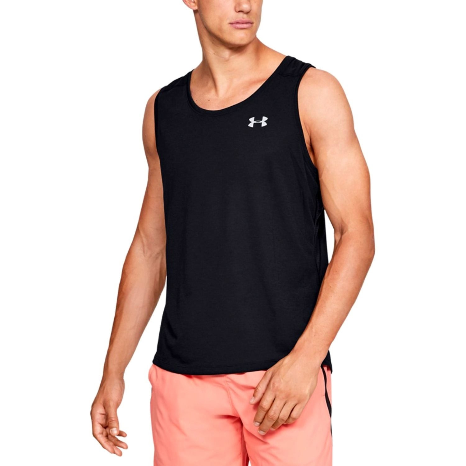 Tielko UNDER ARMOUR Streaker 2.0 Singlet Black - OBLEČENIE - 1