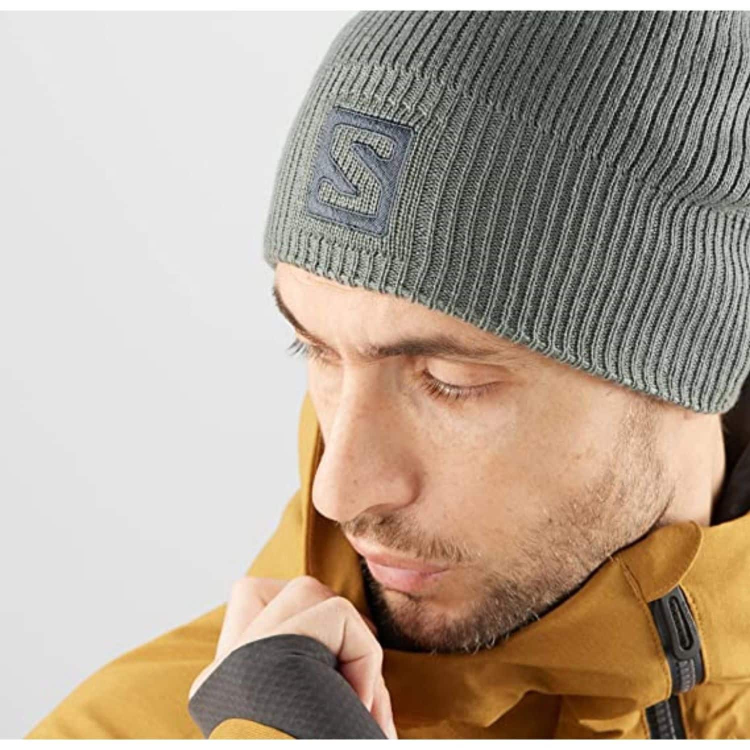 Čiapka SALOMON Logo Beanie Sedona Grey - Čiapky - 2