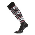 Detské ponožky LASTING Merino Black/Red