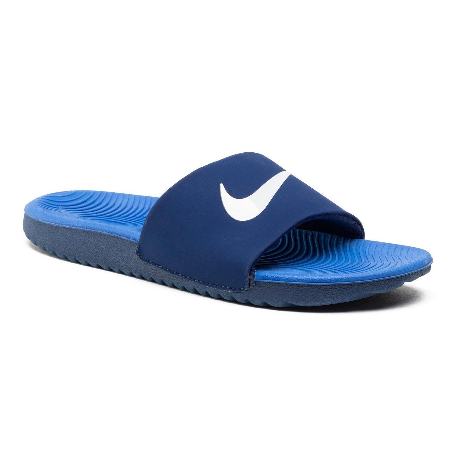 Šľapky NIKE Kawa Slide (GS/PS) JR Blue/White - Šľapky a sandále - 1