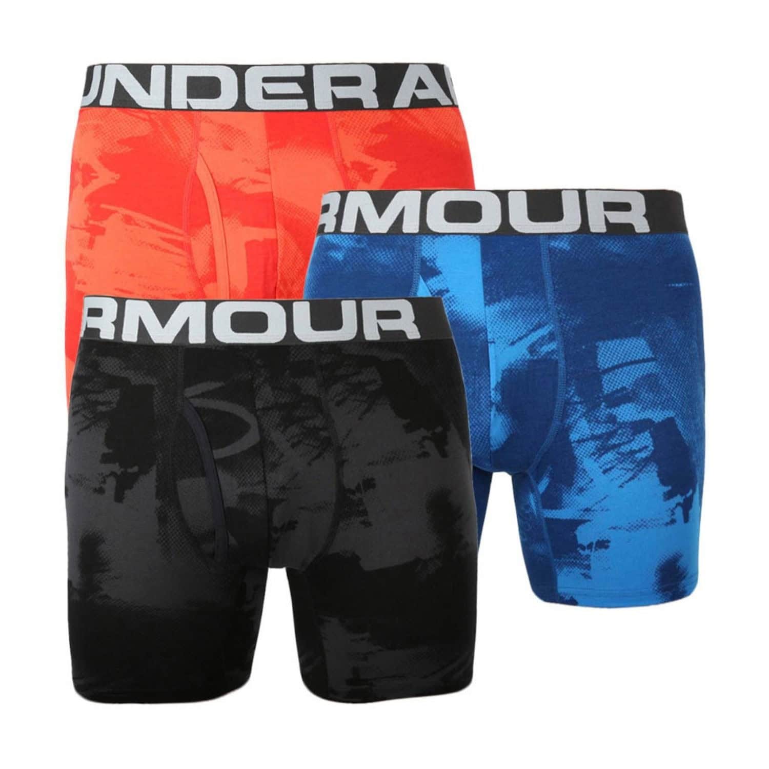 Boxerky UNDER ARMOUR CC 6in Novelty 3 Pack Black/Red - Spodná bielizeň - 1