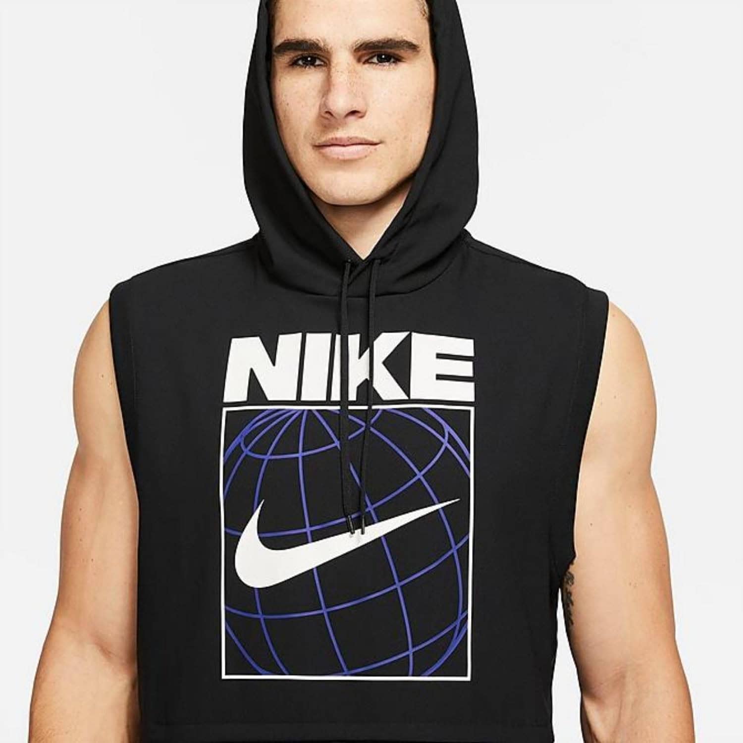 Mikina NIKE Dri-FIT Men's Sleeveless Black - Mikiny s kapucňou - 2
