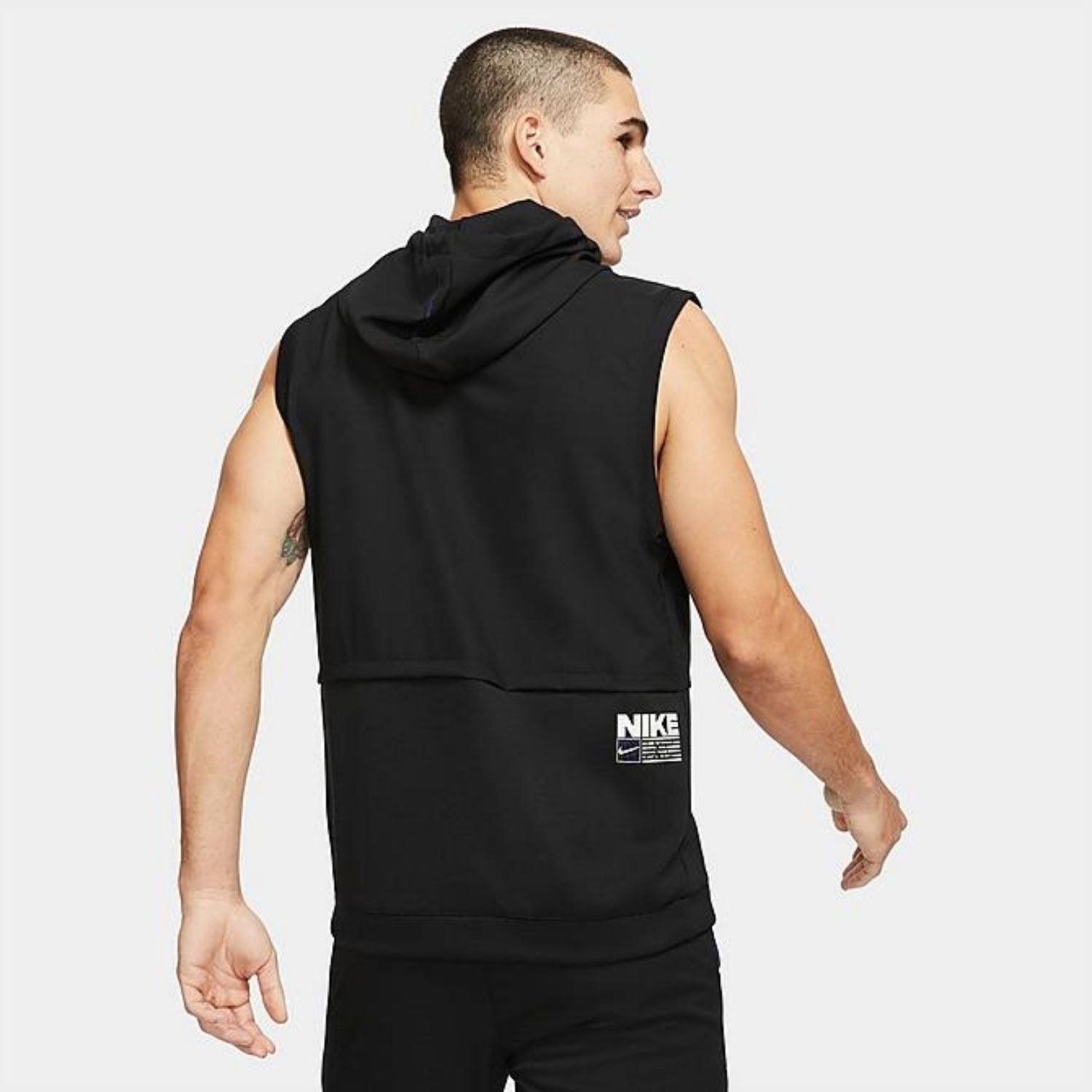 Mikina NIKE Dri-FIT Men's Sleeveless Black - Mikiny s kapucňou - 3